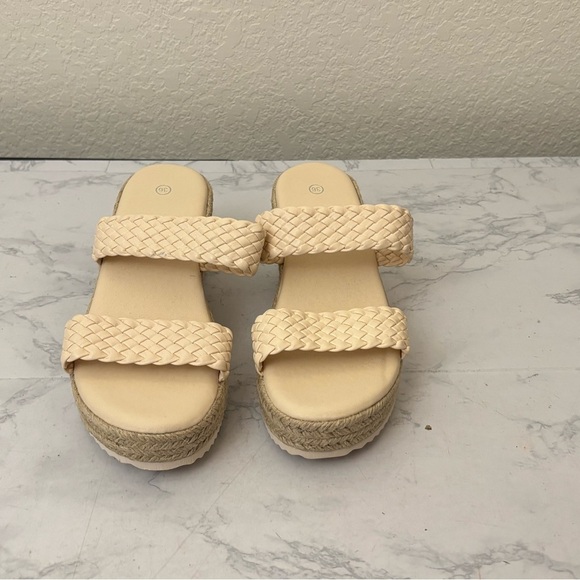 unbranded Shoes - Women's Braided Platform Wedge Sandals Ankle Sz 6 Slip On Summer Casual Dressy​